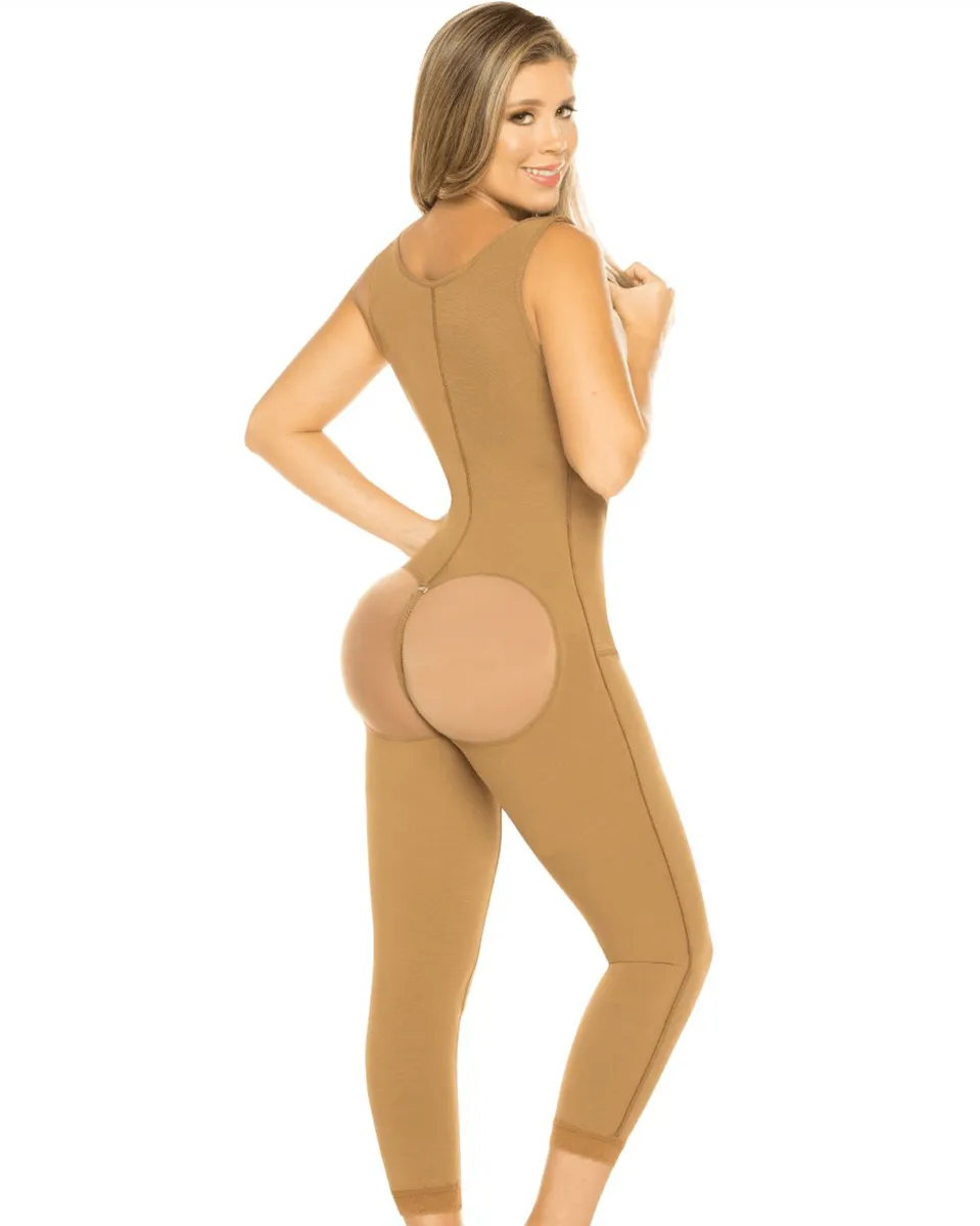 Equilibrium Post Op One Piece Girdle High Back - Brown