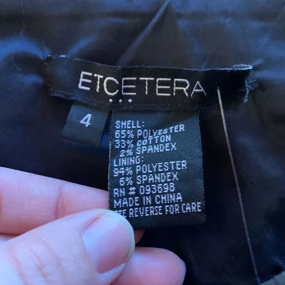 [ETCETERA] Black Studded/Sequin Embellished Skirt - Size 4
