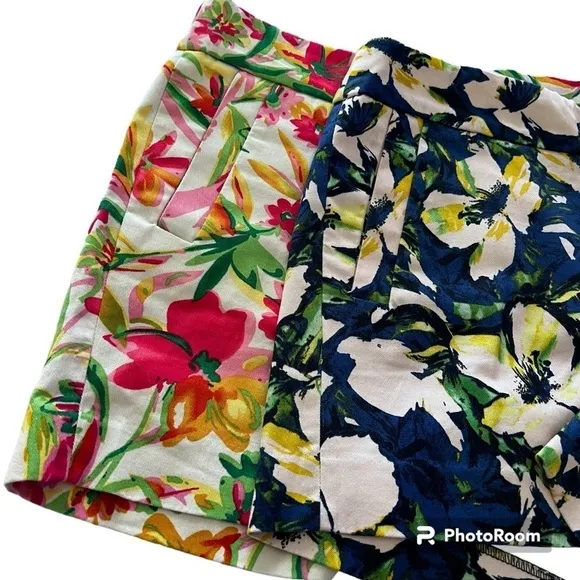 EUC Bundle of Two J Crew Floral Shorts size 8
