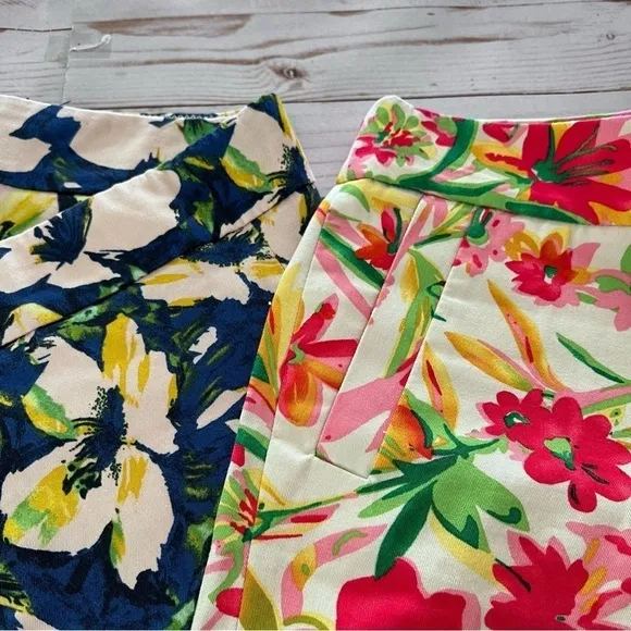 EUC Bundle of Two J Crew Floral Shorts size 8