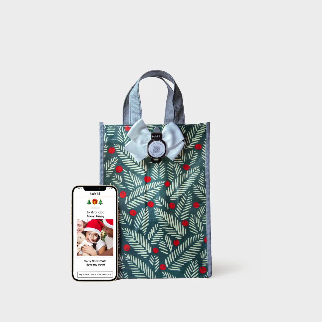 Everything Under the Tree - Festive Collection | Reusable Gift Bag   QR Greeting Card Bundle | 15 Pieces