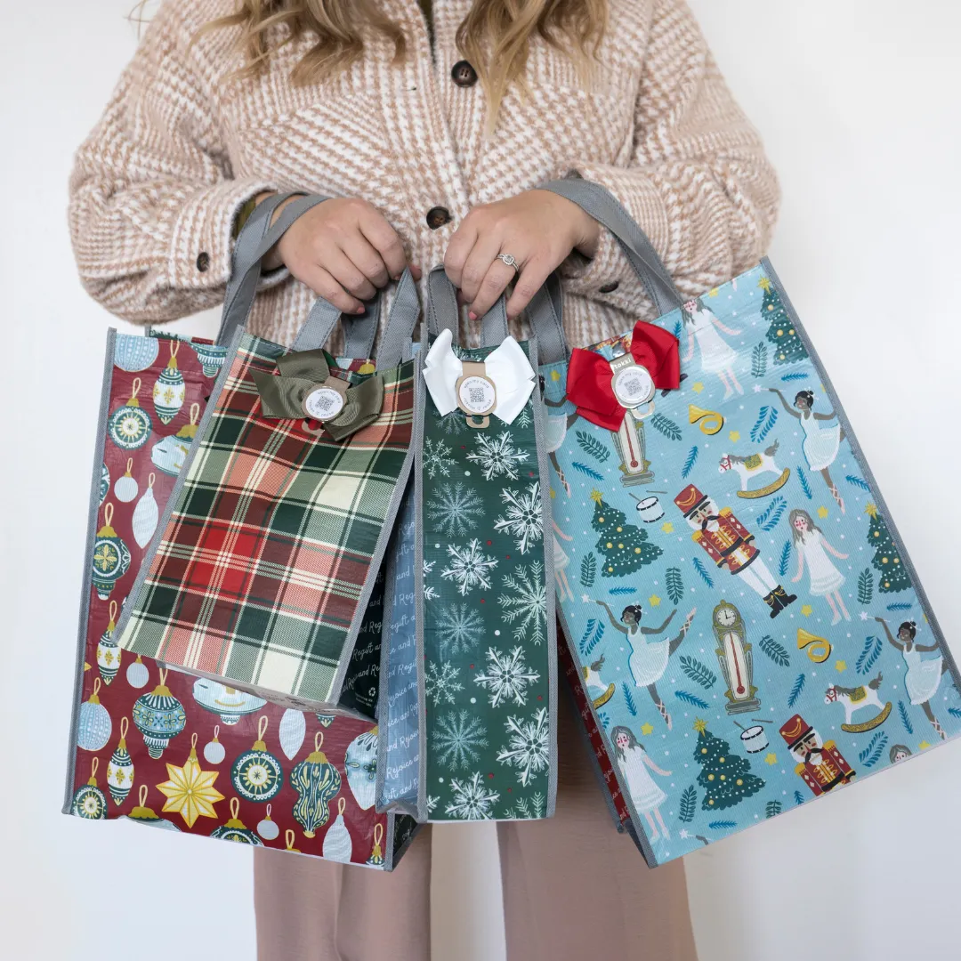 Everything Under the Tree - Festive Collection | Reusable Gift Bag   QR Greeting Card Bundle | 15 Pieces