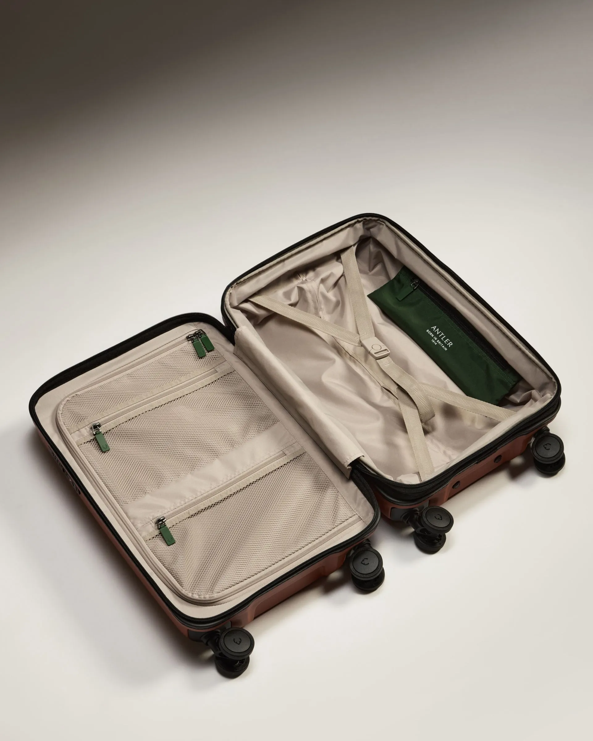 Expandable Carry-on Luggage in Maple Red - Icon Stripe