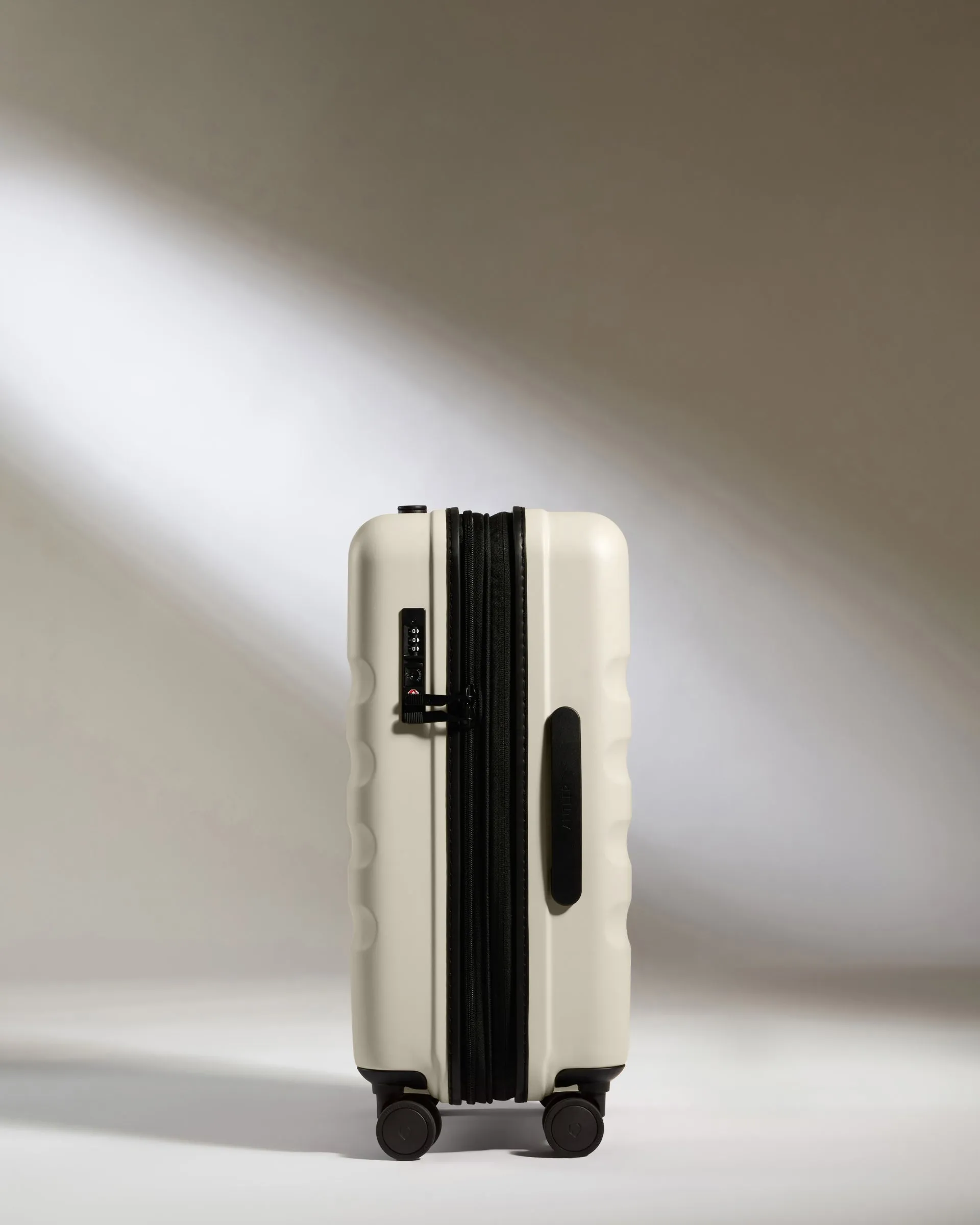 Expandable Carry-on Luggage in Taupe - Icon Stripe