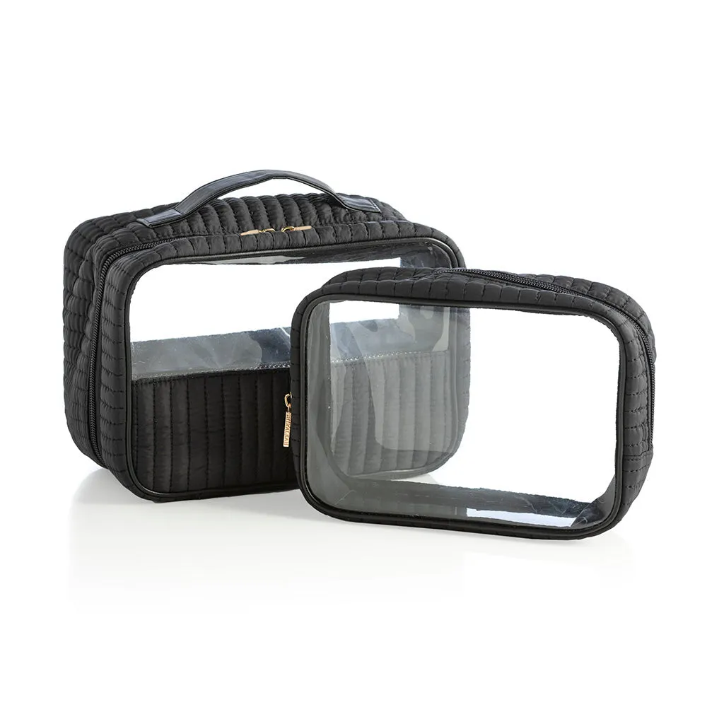 Ezra Clear Cosmetic Case Set