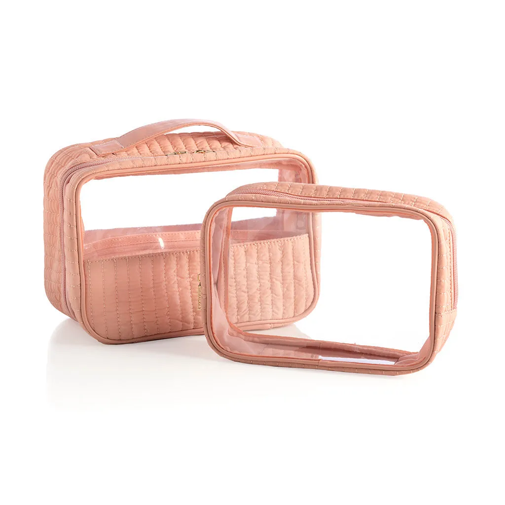 Ezra Clear Cosmetic Case Set