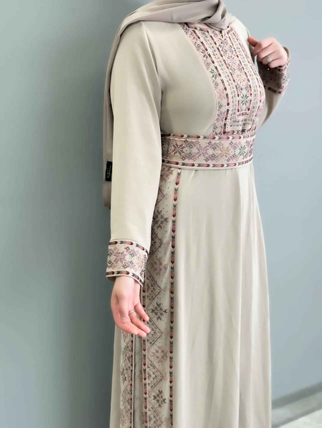 Falahi Princess Dress - Beige