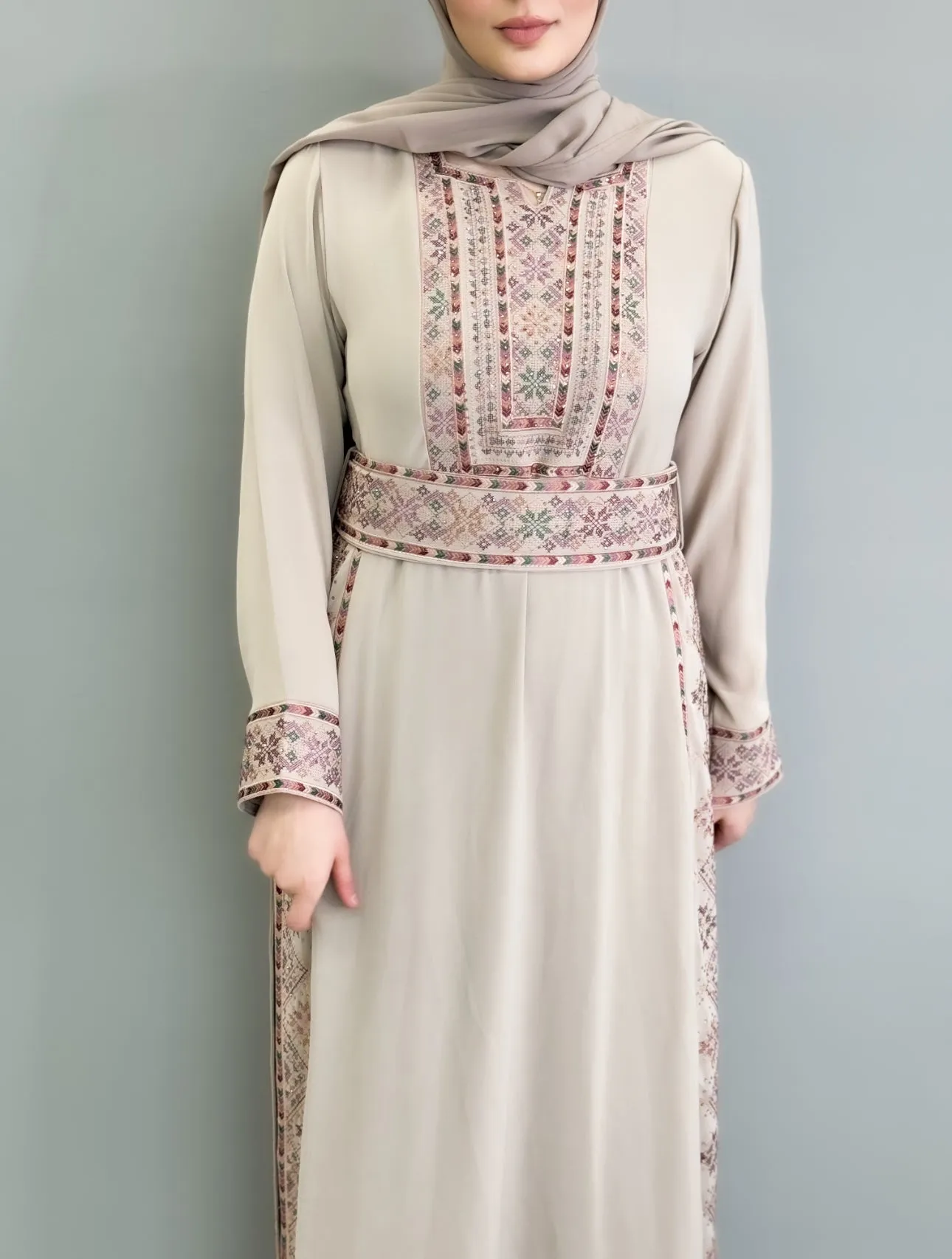 Falahi Princess Dress - Beige