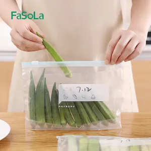FaSoLa Multi-Purpose Slide-Lock Bags - Large, White, 26.5*32cm, 10 Pieces
