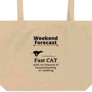 Fast CAT Weekend Forecast X-Large Tote/ Shopping Bags