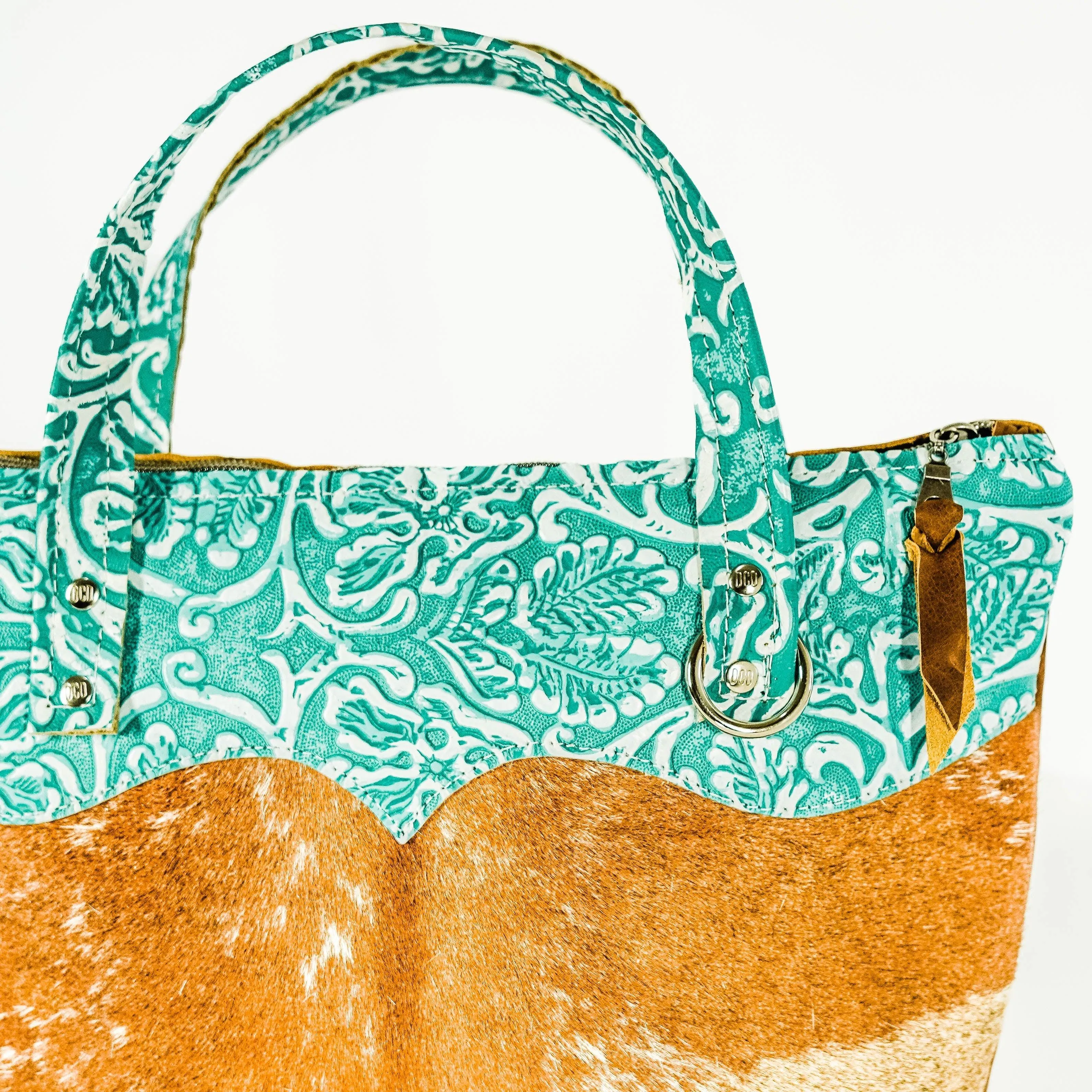 Feed Bag - Longhorn w/ Turquoise Sand Tool