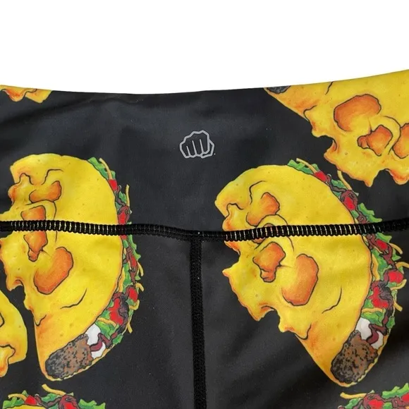 Feed Me Fight Me FMFM Skull Taco Print Active Short Large