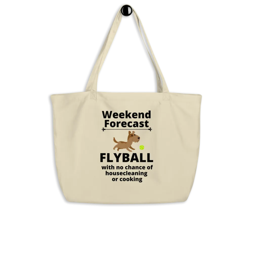 Flyball Forecast X-Large Tote/Shopping Bag-Oyster