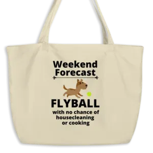 Flyball Forecast X-Large Tote/Shopping Bag-Oyster