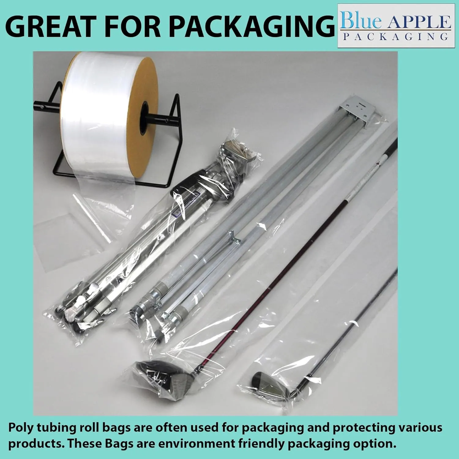 Food Grade Poly Tubing Roll Bags 2Mil 44x2150ft- Impulse Heat Sealer