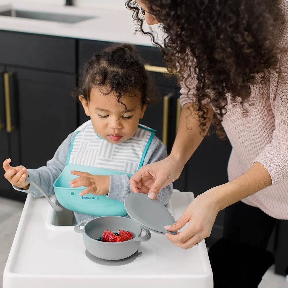 Foodie® Bowl with Lid   Spoon: Cement