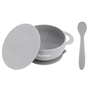 Foodie® Bowl with Lid   Spoon: Cement
