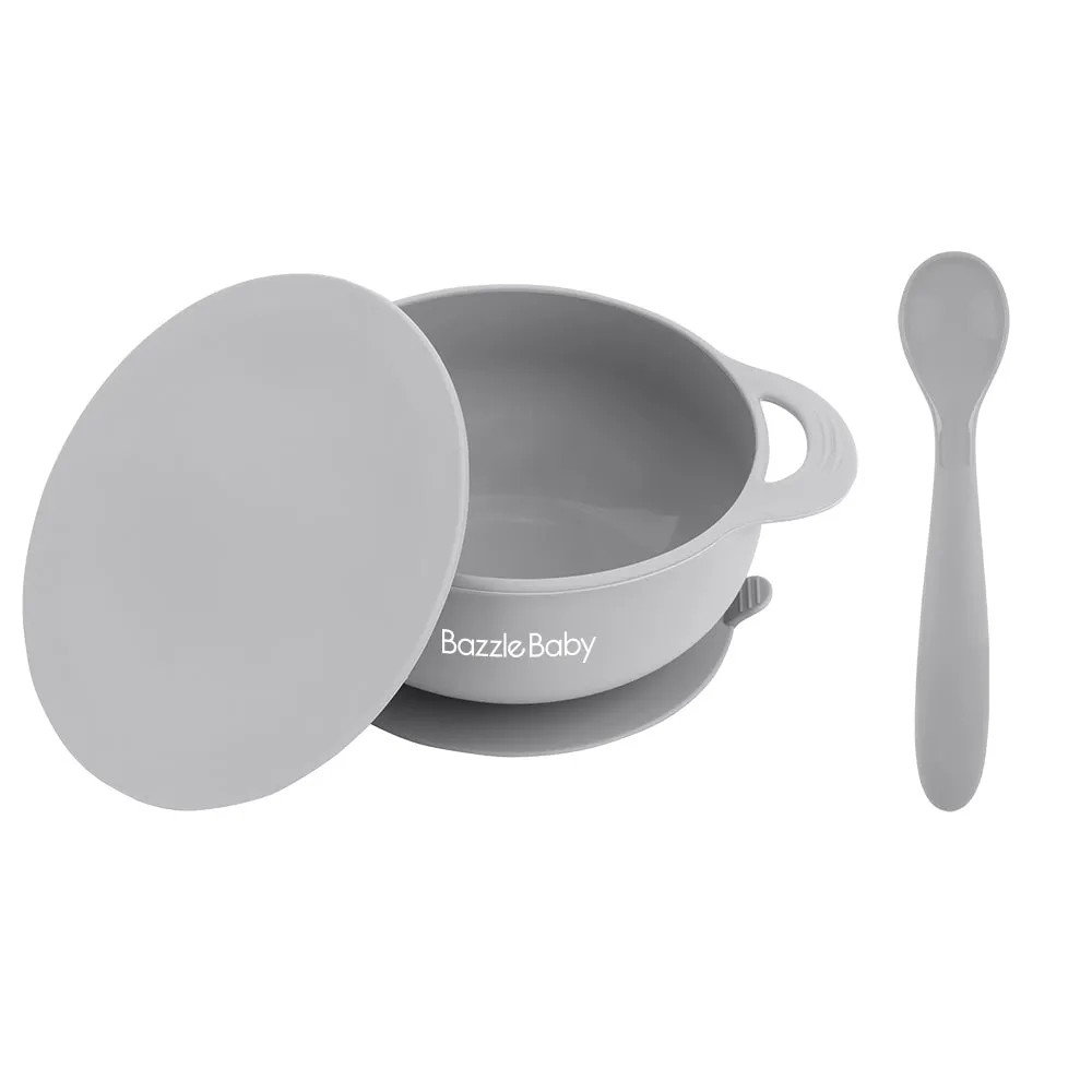 Foodie® Bowl with Lid   Spoon: Cement