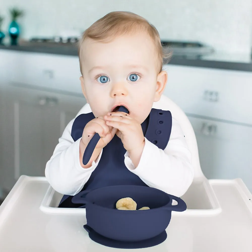 Foodie® Bowl with Lid   Spoon: Navy