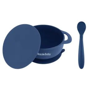 Foodie® Bowl with Lid   Spoon: Navy