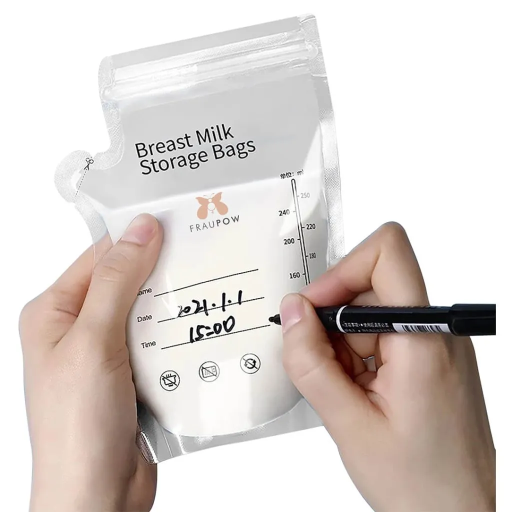 FRAUPOW Breast Milk Storage Bags - Pack Of 30