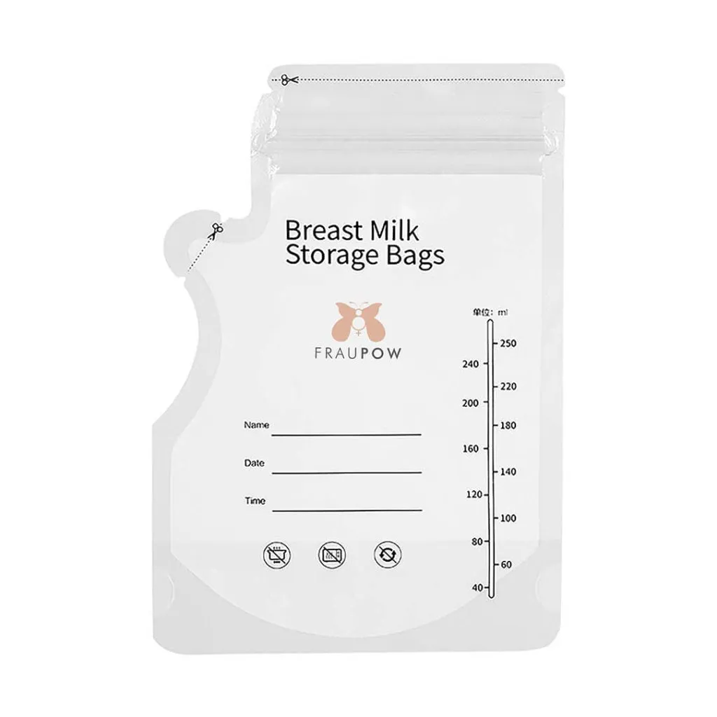 FRAUPOW Breast Milk Storage Bags - Pack Of 30