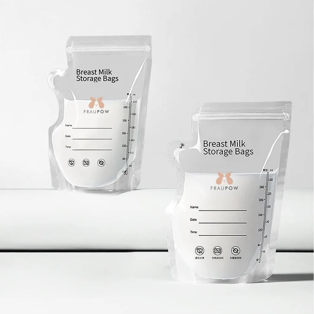 FRAUPOW Breast Milk Storage Bags - Pack Of 30