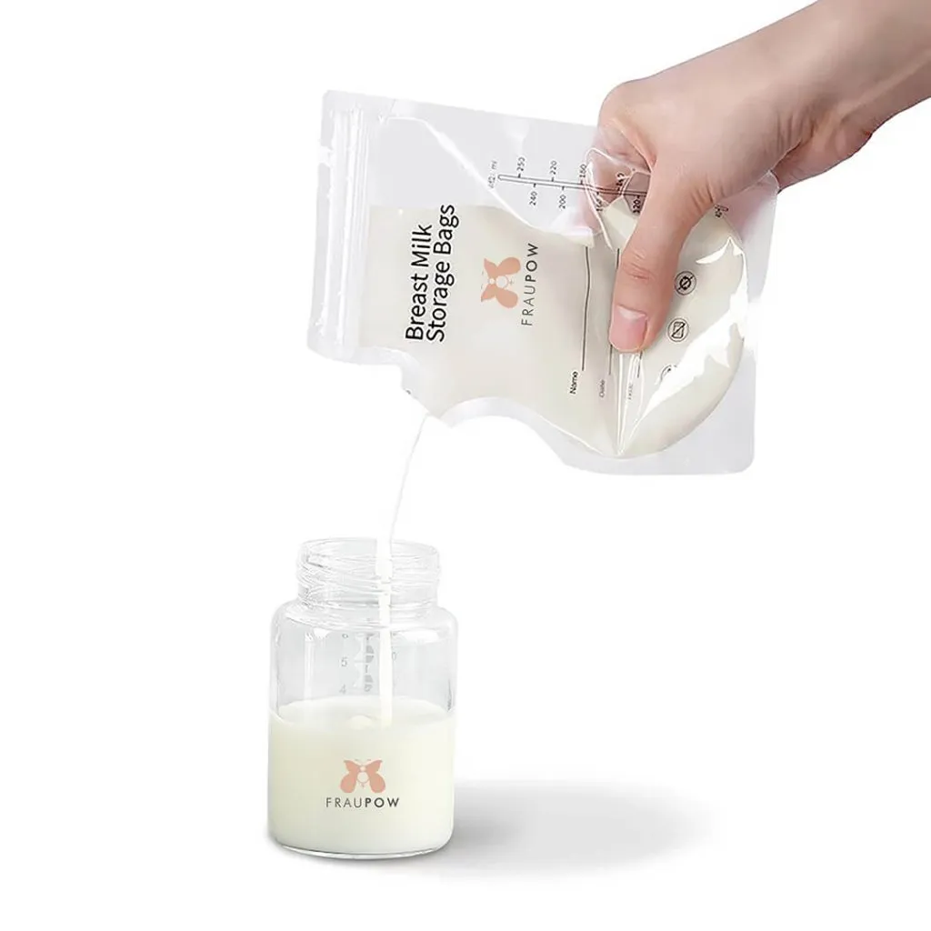 FRAUPOW Breast Milk Storage Bags - Pack Of 30