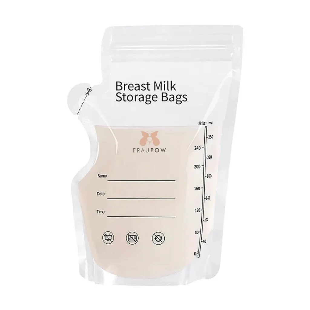 FRAUPOW Breast Milk Storage Bags - Pack Of 30