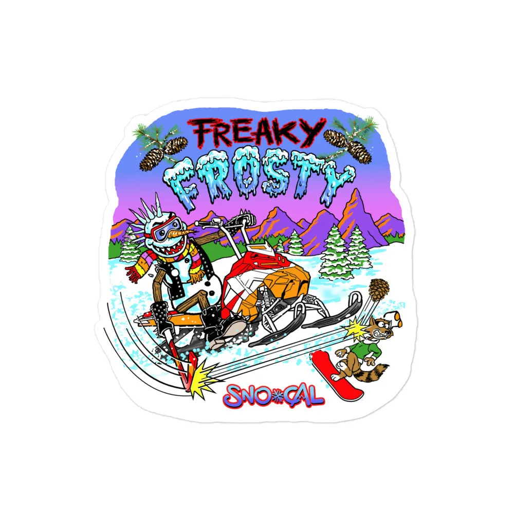 Freaky Frosty Sticker