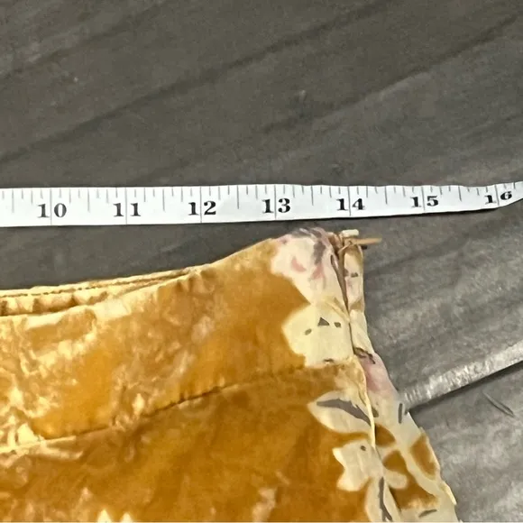 Free People Margaux Velvet Floral Mini Skirt - Size 10