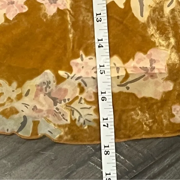 Free People Margaux Velvet Floral Mini Skirt - Size 10
