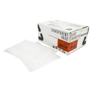 Garbage Trash Bags Regular 35" x 50" Clear Box of 100