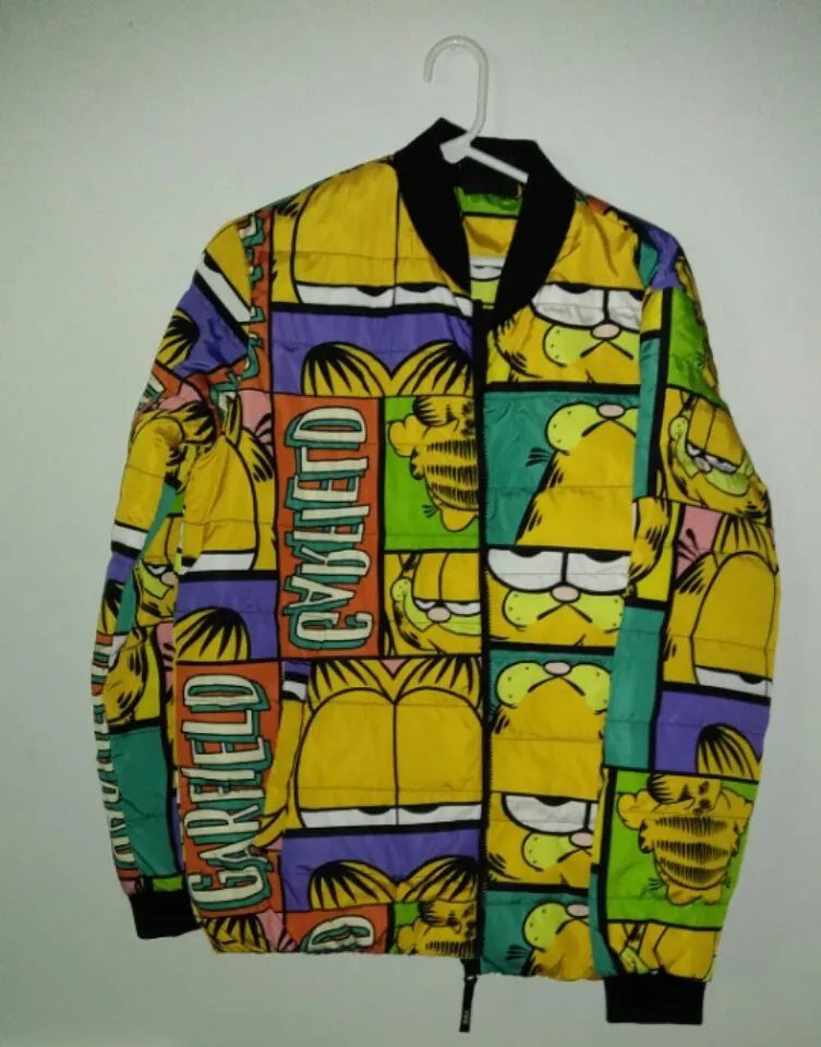 Garfield Multi Print Block Coat Jacket