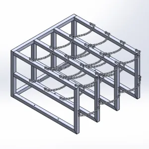 Gas Cylinder Barricade Rack (3x4)