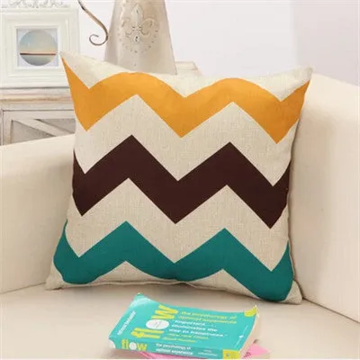 Geometric Square Pillow Cushion Cover
