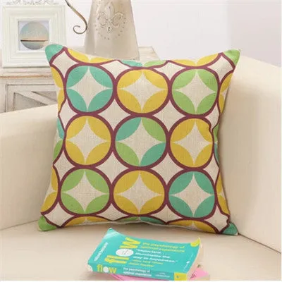Geometric Square Pillow Cushion Cover