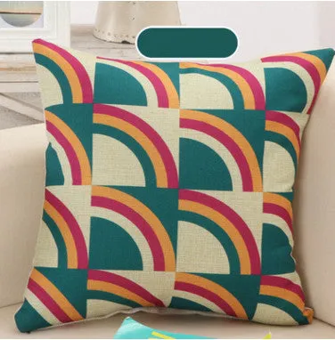Geometric Square Pillow Cushion Cover