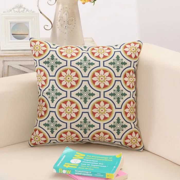 Geometric Square Pillow Cushion Cover