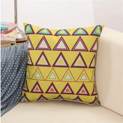Geometric Square Pillow Cushion Cover