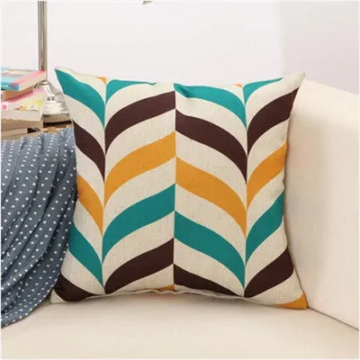 Geometric Square Pillow Cushion Cover