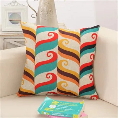 Geometric Square Pillow Cushion Cover