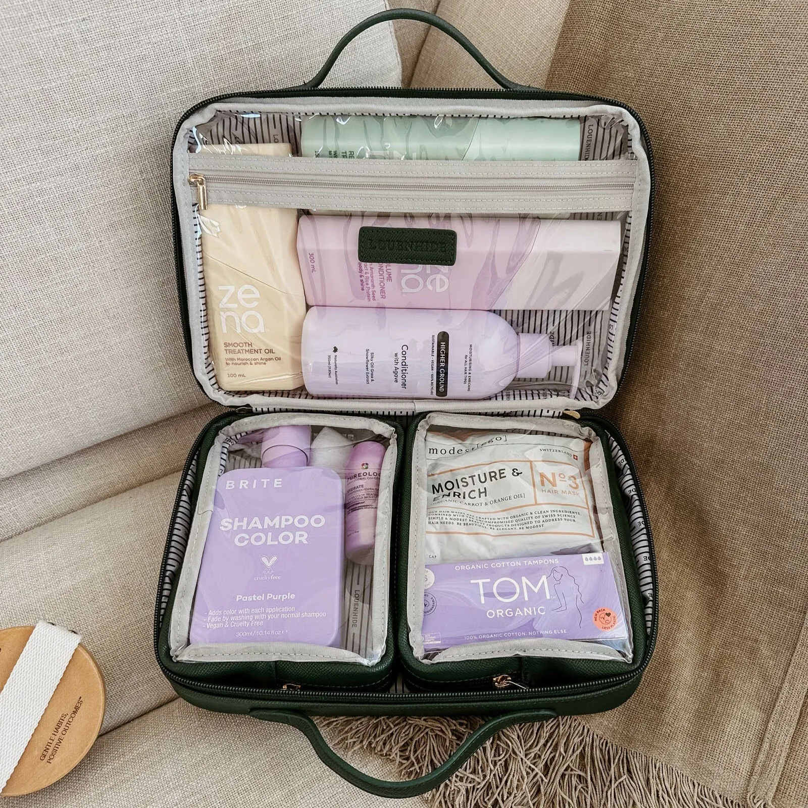 Georgie Fifi Cosmetic Set - Forest Green