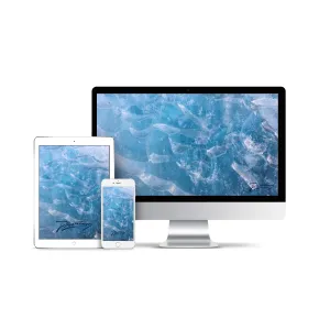 Ghost Culture 'Blue Ice/Meltwater' Screen Saver