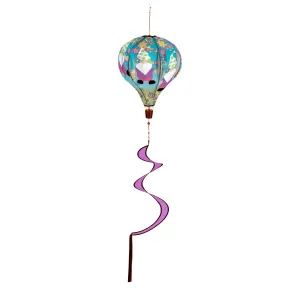 Gnome Dancing Animated Burlap Balloon Spinner,45b389