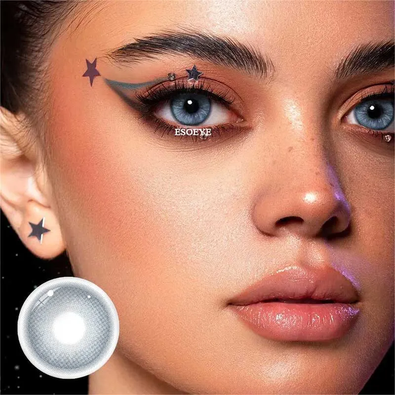 Goddess Veil Hera Blue Colored Contact Lenses Yearly