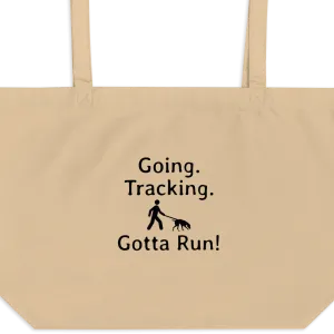Going. Tracking. Gotta Run X-Large Tote/ Shopping Bags