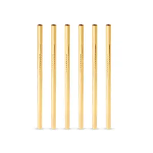 Gold Lowball Straws by Viski