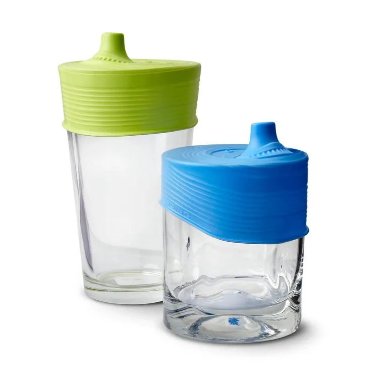 GoSili - Stretchy Silicone Lids with Sippy Spout - 2 Pack