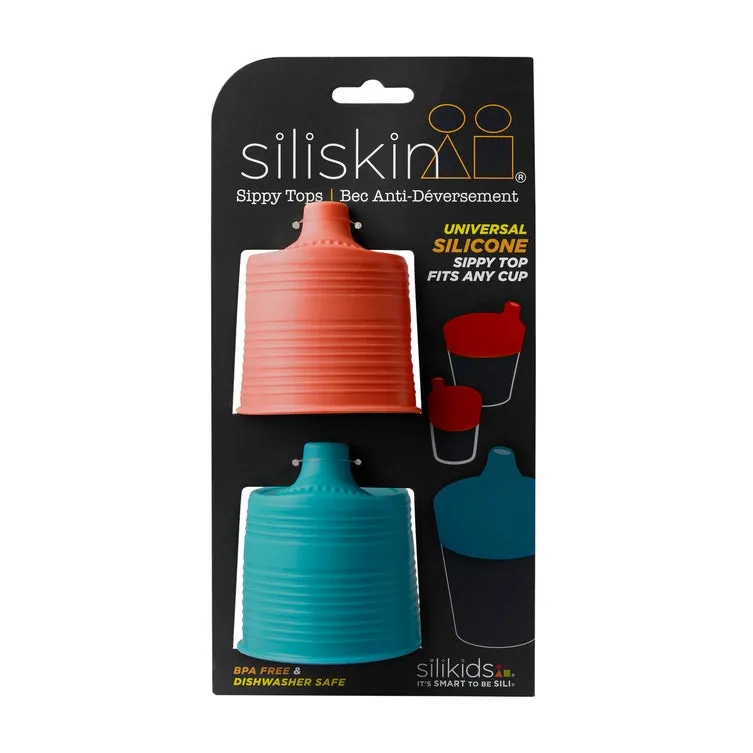 GoSili - Stretchy Silicone Lids with Sippy Spout - 2 Pack